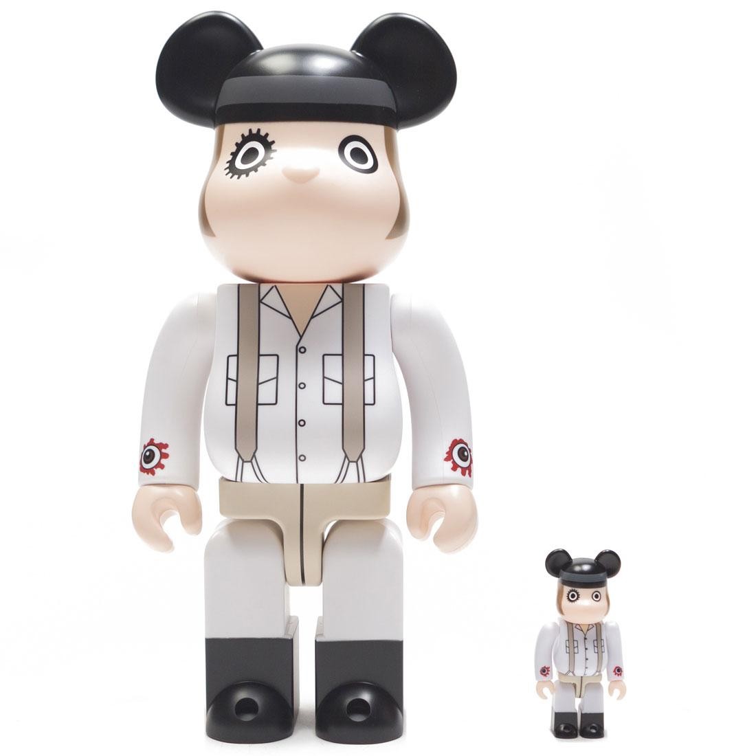 Medicom A Clockwork Orange Alex DeLarge 100% 400% Bearbrick Figure Set (white)