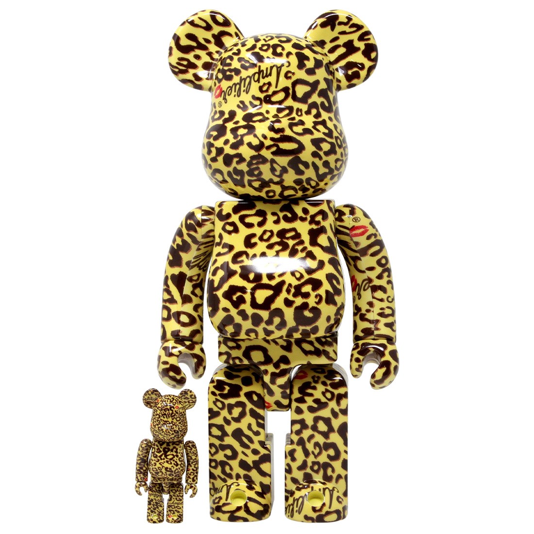Medicom Amplifier 100% 400% Bearbrick Figure Set (brown)