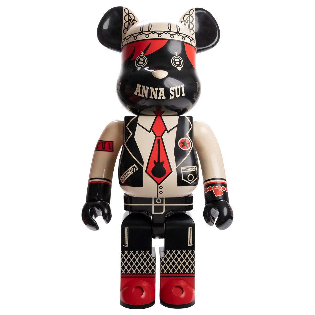 Medicom Anna Sui Red And Beige 1000% Bearbrick Figure (beige)