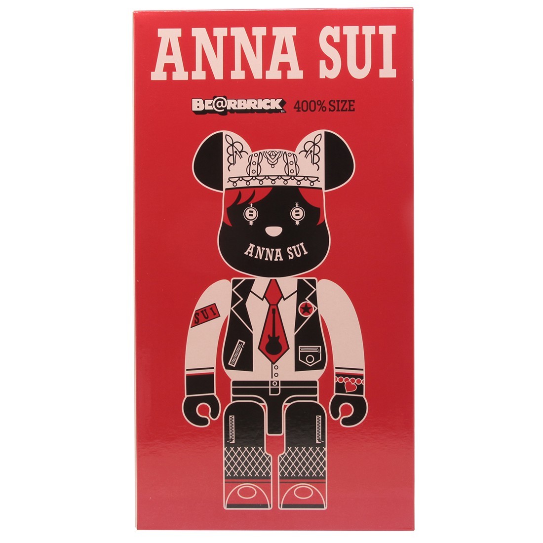 Medicom Anna Sui Red And Beige 400% Bearbrick Figure (beige)