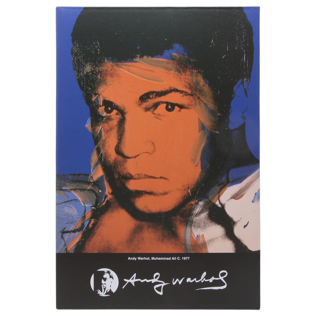 Medicom Andy Warhol Muhammad Ali 100% 400% Bearbrick Figure Set (blue)
