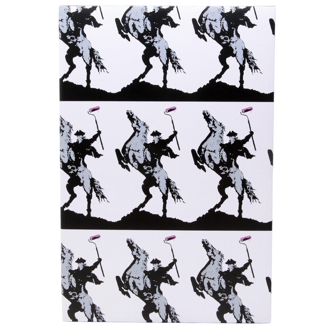 Medicom Brandalism Highwayman 100% 400% Bearbrick Figure Set (white)