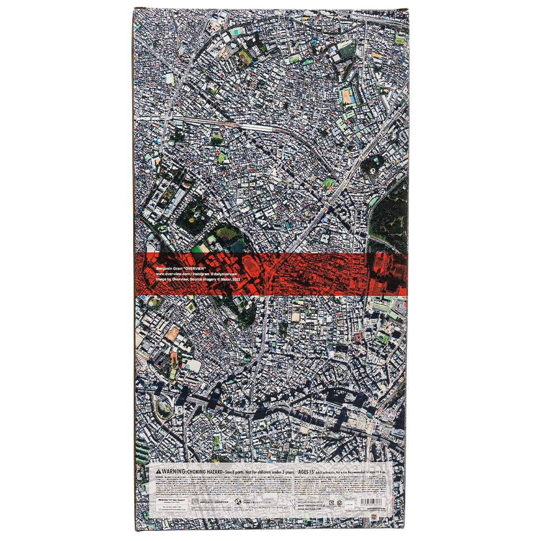 Medicom Benjamin Grant Overview Tokyo 1000% Bearbrick Figure (gray)