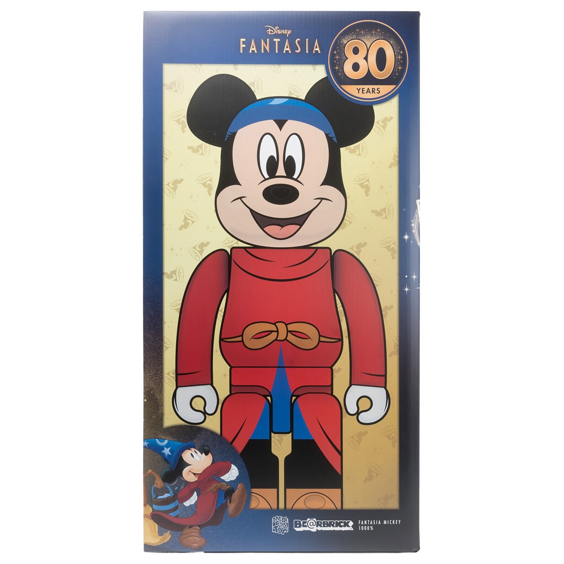 Medicom Disney Fantasia Mickey Mouse 1000% Bearbrick Figure (red)