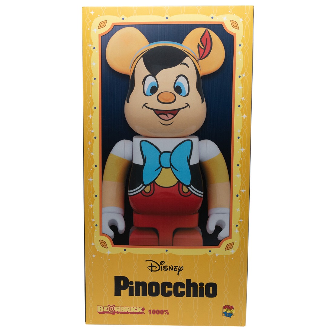 Medicom Disney Pinocchio 1000% Bearbrick Figure (yellow)