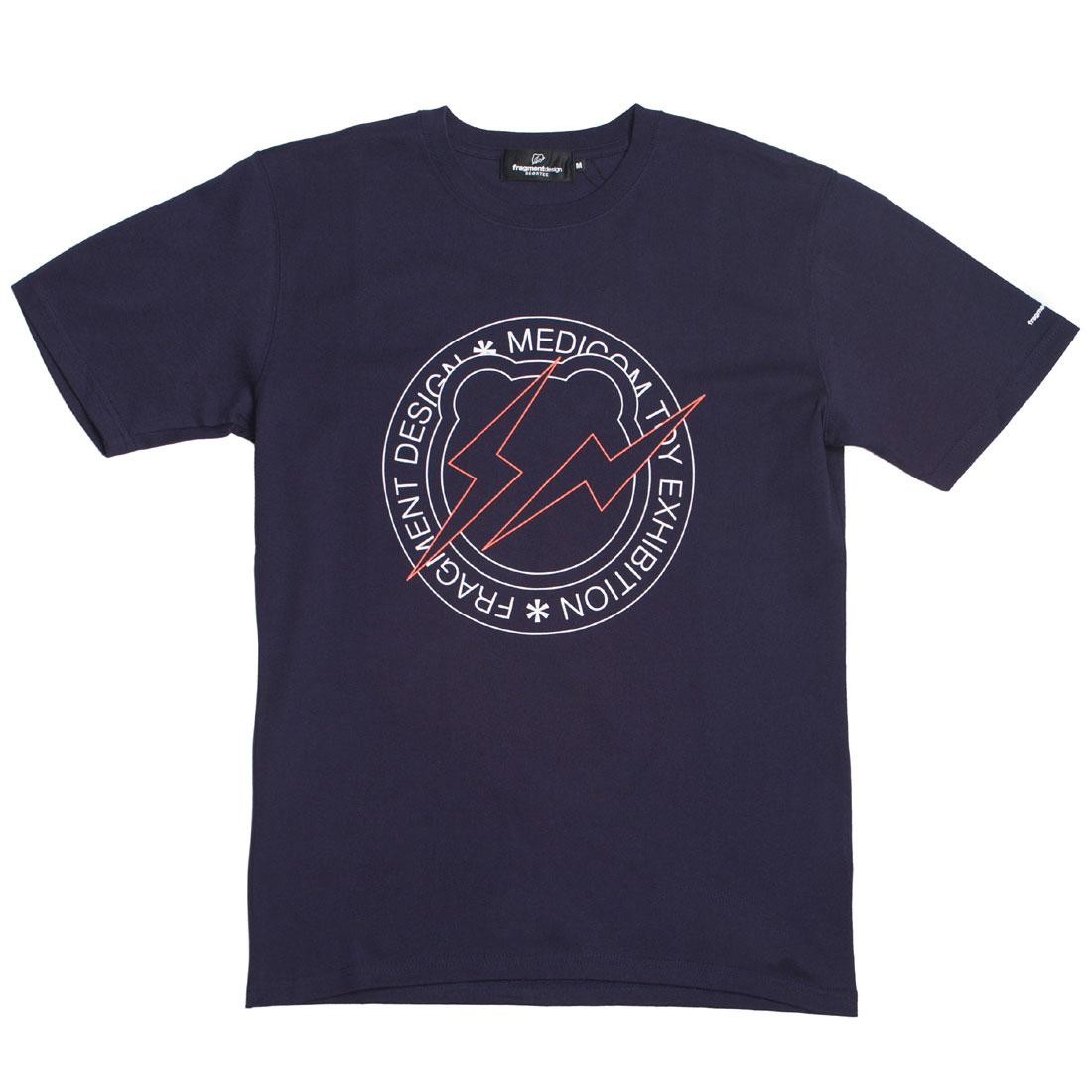 Medicom x Fragment Design Men Circle Logo Be@rtee Tee (navy)