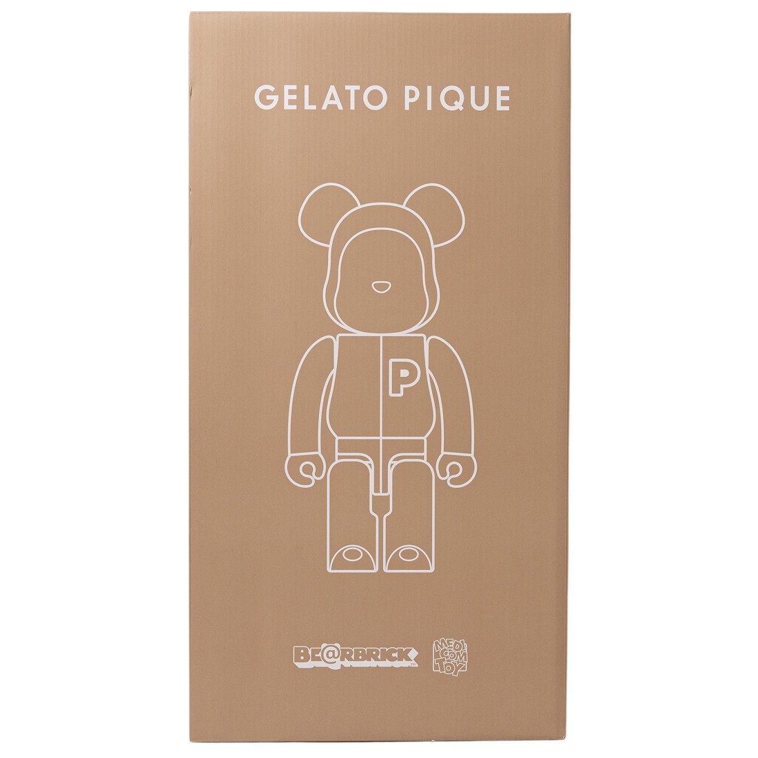 Medicom Gelato Pique Beige 1000% Bearbrick Figure (brown)