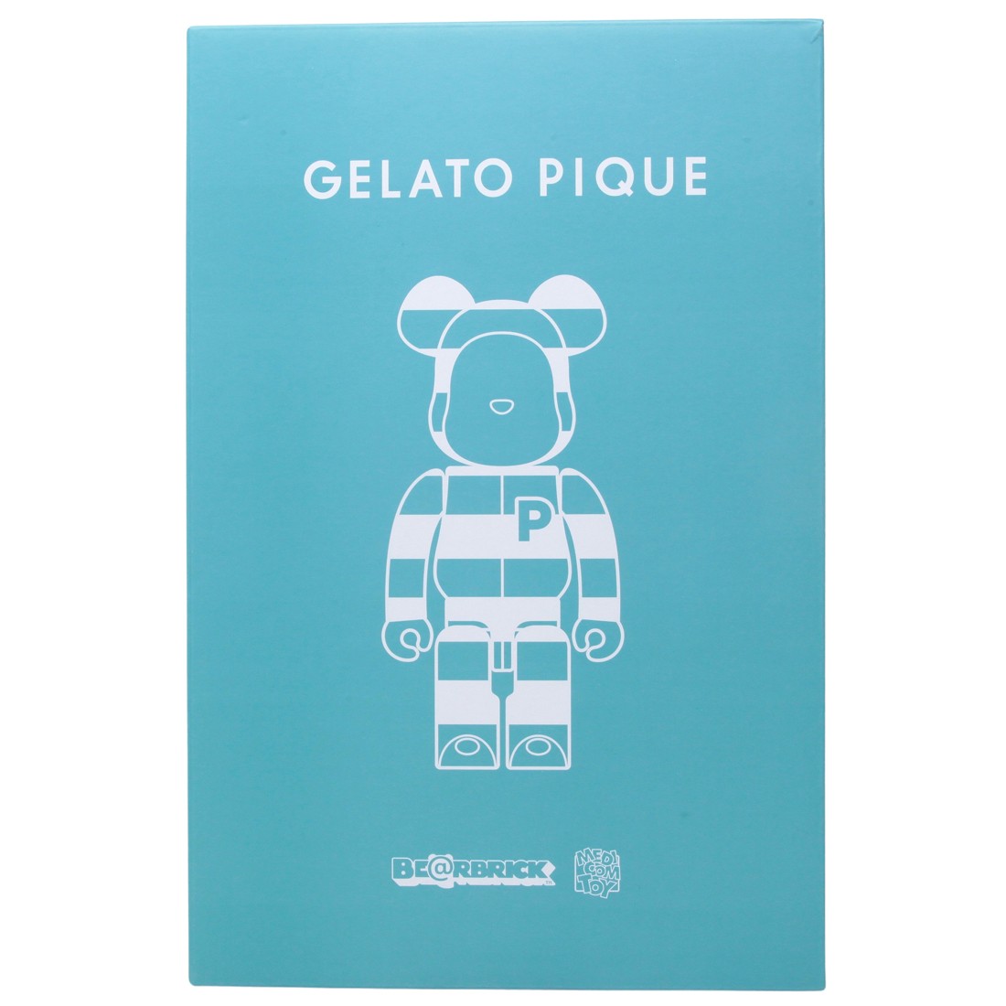 Medicom Gelato Pique Mint White 400% Bearbrick Figure (blue)