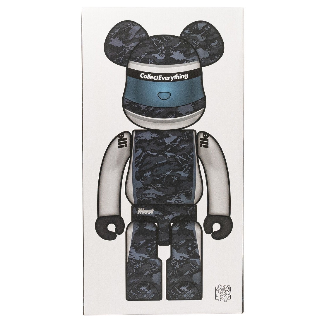 Medicom x Illest 2022 1000% Bearbrick Figure (navy / blue)