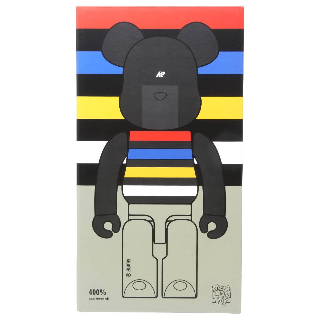 Medicom K2 Sports 400% Bearbrick Figure (black)