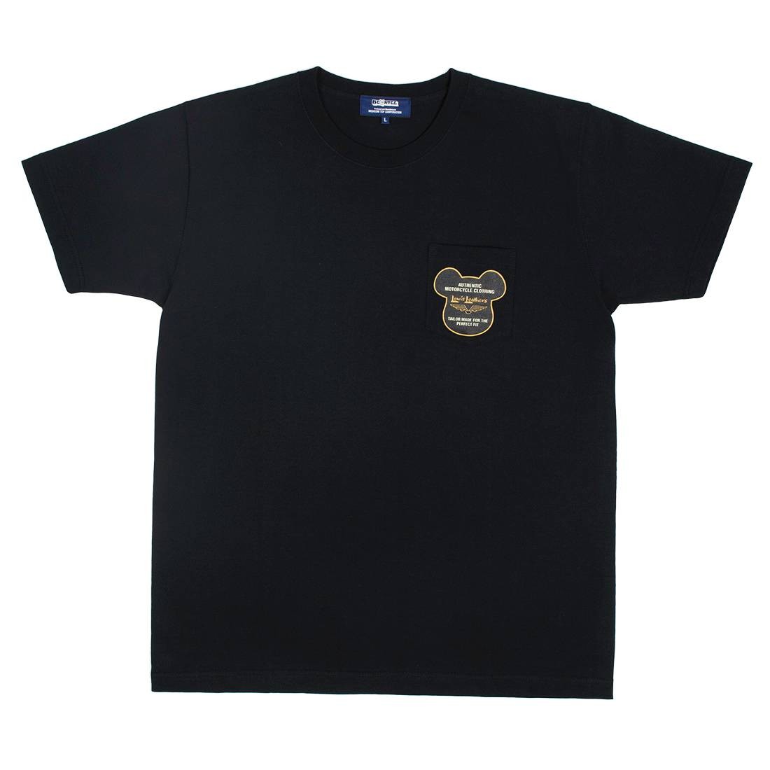 Medicom Men Lewis Leather Bearbrick Be@r Tee (black)