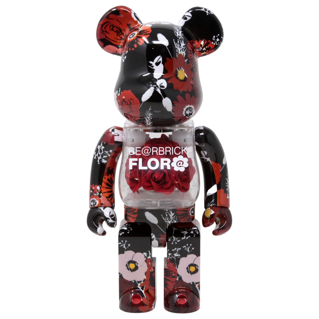Medicom Mames Flor@ 400% Bearbrick Figure (red)