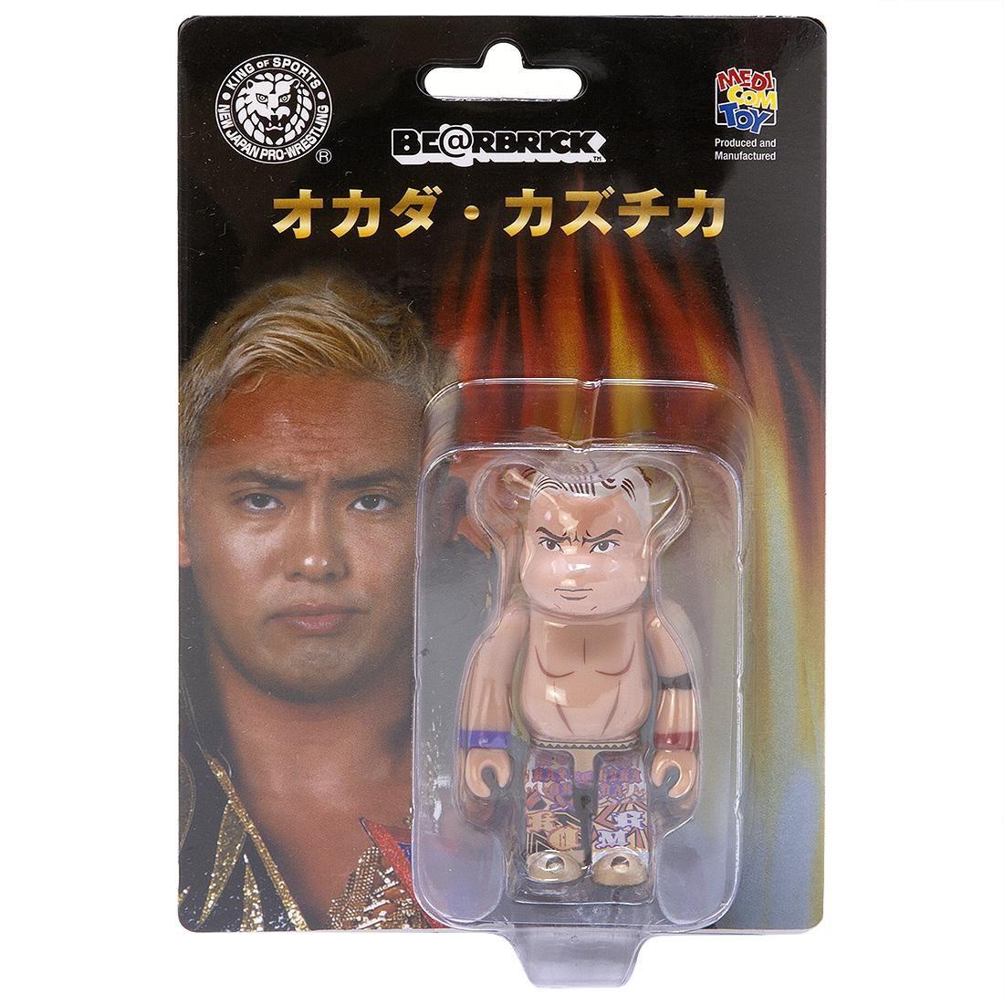 Medicom New Japan Pro-Wrestling Kazuchika Okada 100% Bearbrick Figure (tan)