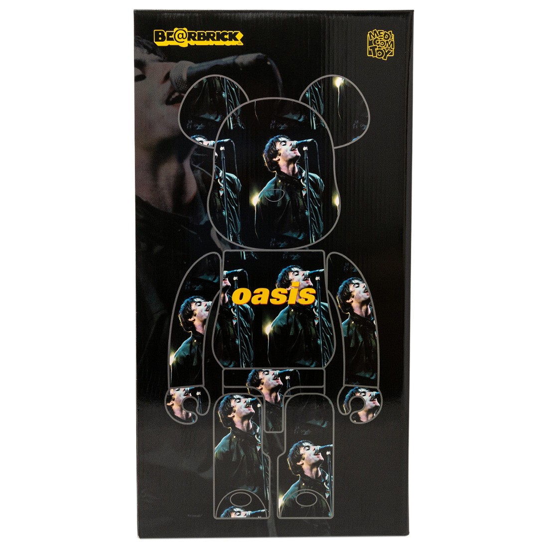 Medicom Oasis Knebworth 1996 Liam Gallagher 1000% Bearbrick Figure (black)