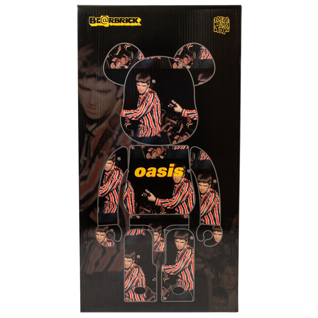 Medicom Oasis Knebworth 1996 Noel Gallagher 1000% Bearbrick Figure (black)