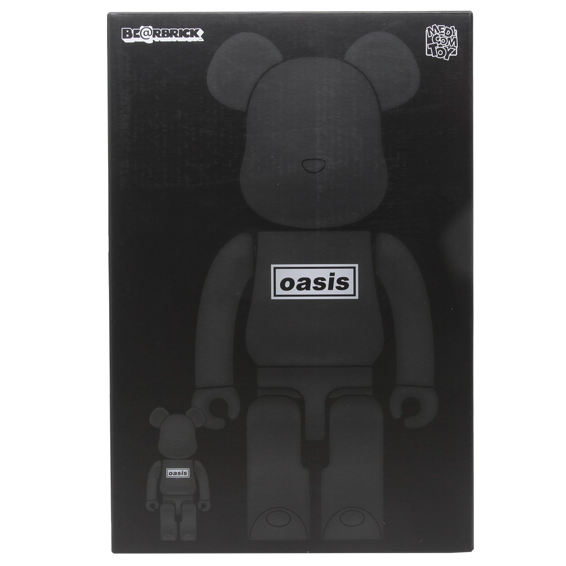 Medicom Oasis Merchandising Black Rubber 100% 400% Bearbrick Figure Set (black)