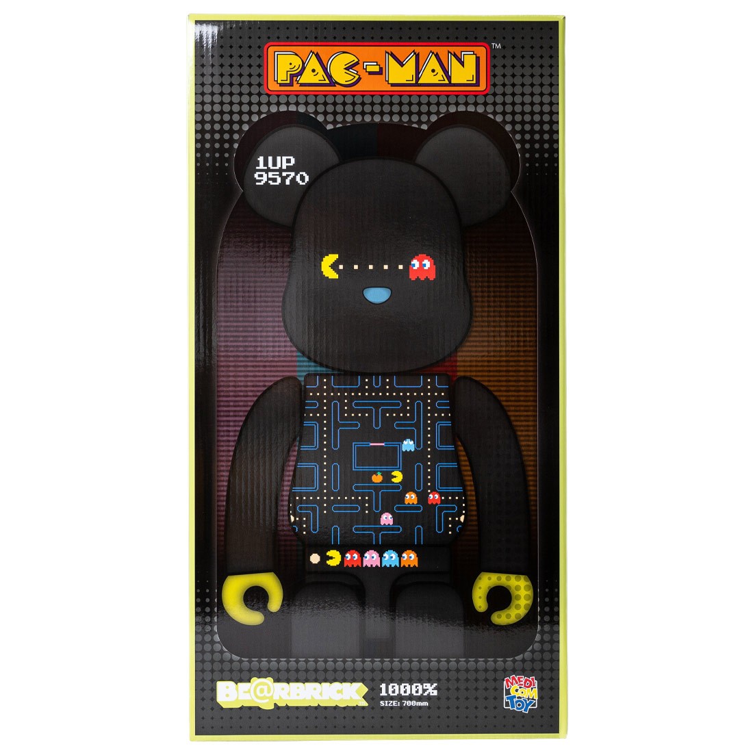 Medicom Pac-Man 1000% Bearbrick Figure (black)