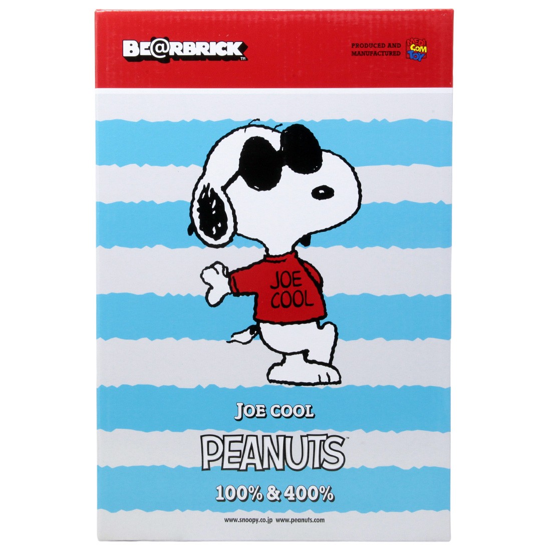 Medicom Peanuts Joe Cool Snoopy 100% 400% Bearbrick Figure Set (white)
