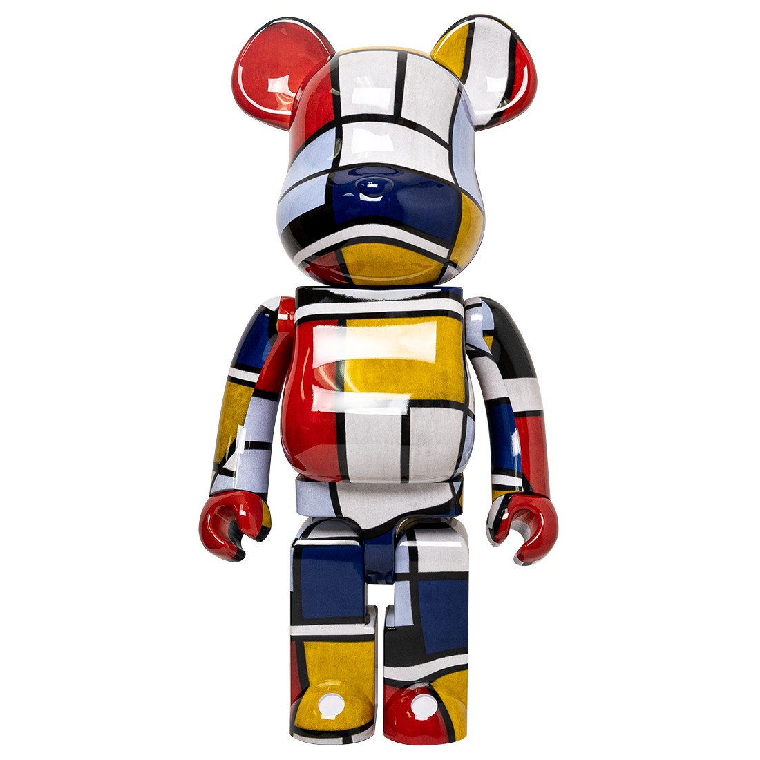 Medicom Piet Mondrian 1000% Bearbrick Figure (white)