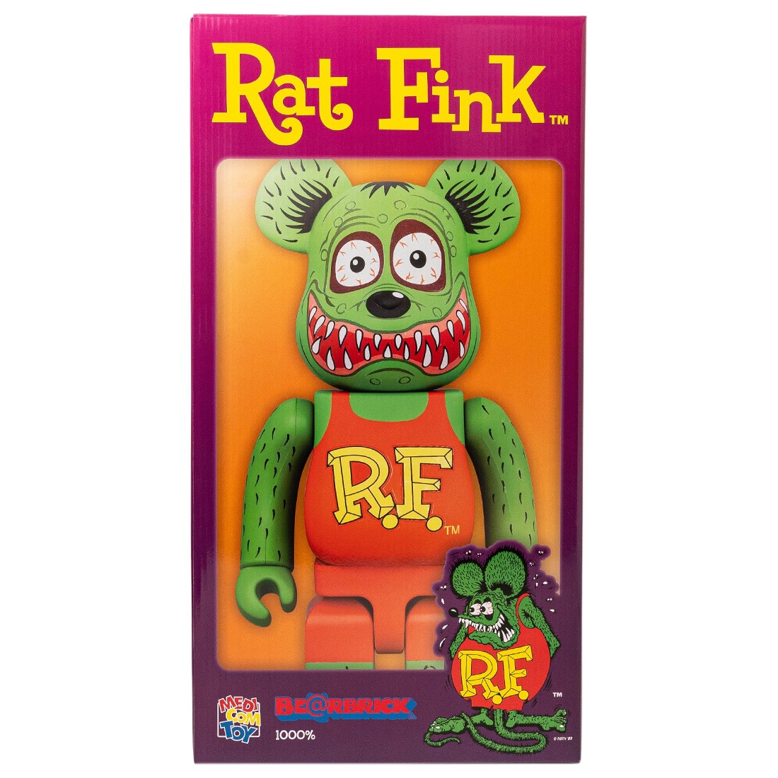 Medicom Rat Fink 1000% Bearbrick Figure (green)