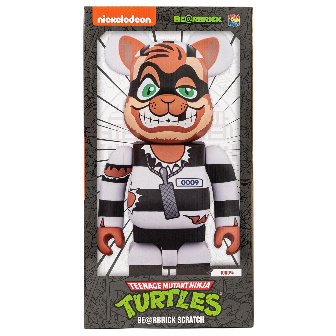 Medicom TMNT Scratch 1000% Bearbrick Figure (white / black)