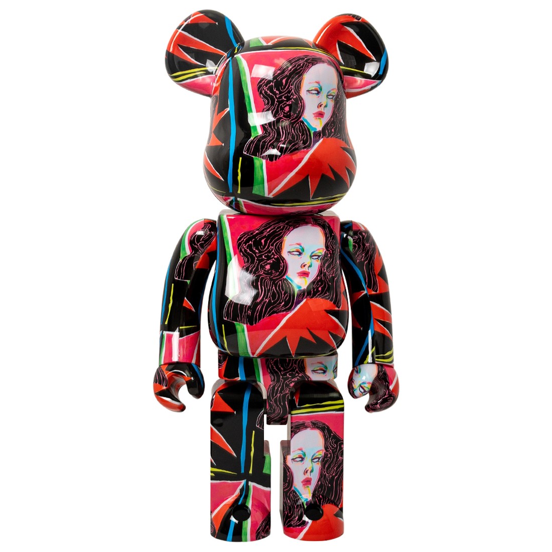 Medicom Saiko Otake Goddess B 1000% Bearbrick Figure (red)