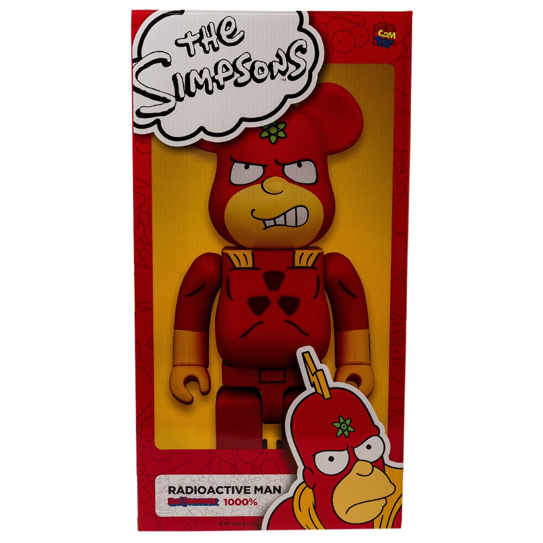 Medicom The Simpsons Radioactive Man 1000% Bearbrick Figure (red)
