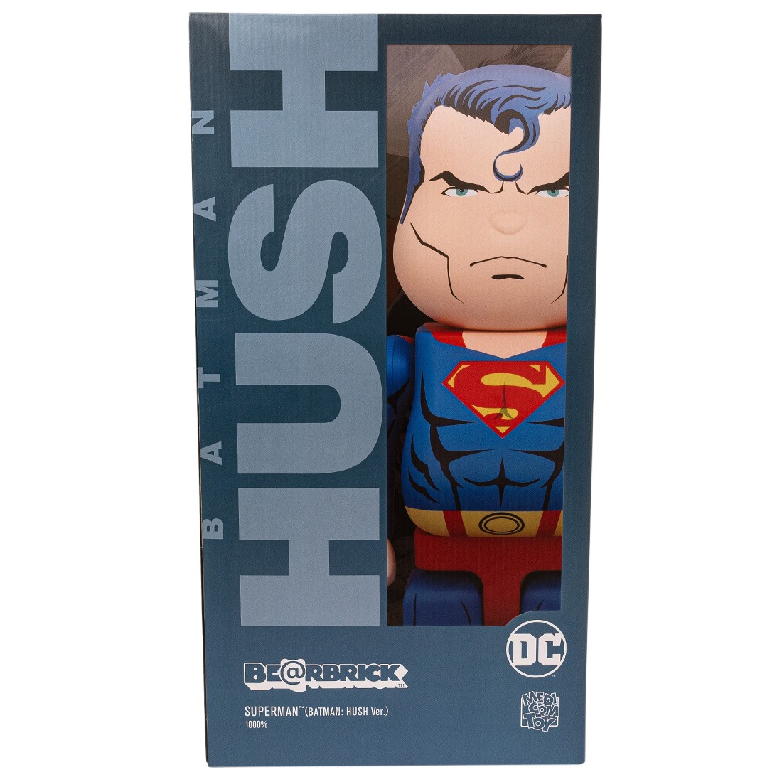 Medicom DC Superman Batman Hush Ver. 1000% Bearbrick Figure (blue)