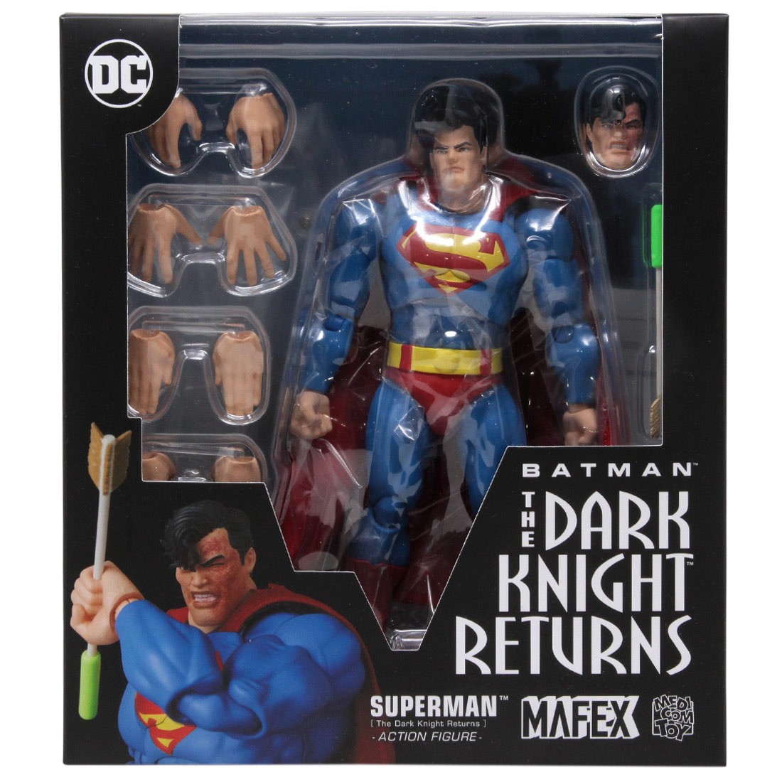 Medicom MAFEX The Dark Knight Returns Superman Figure (blue)
