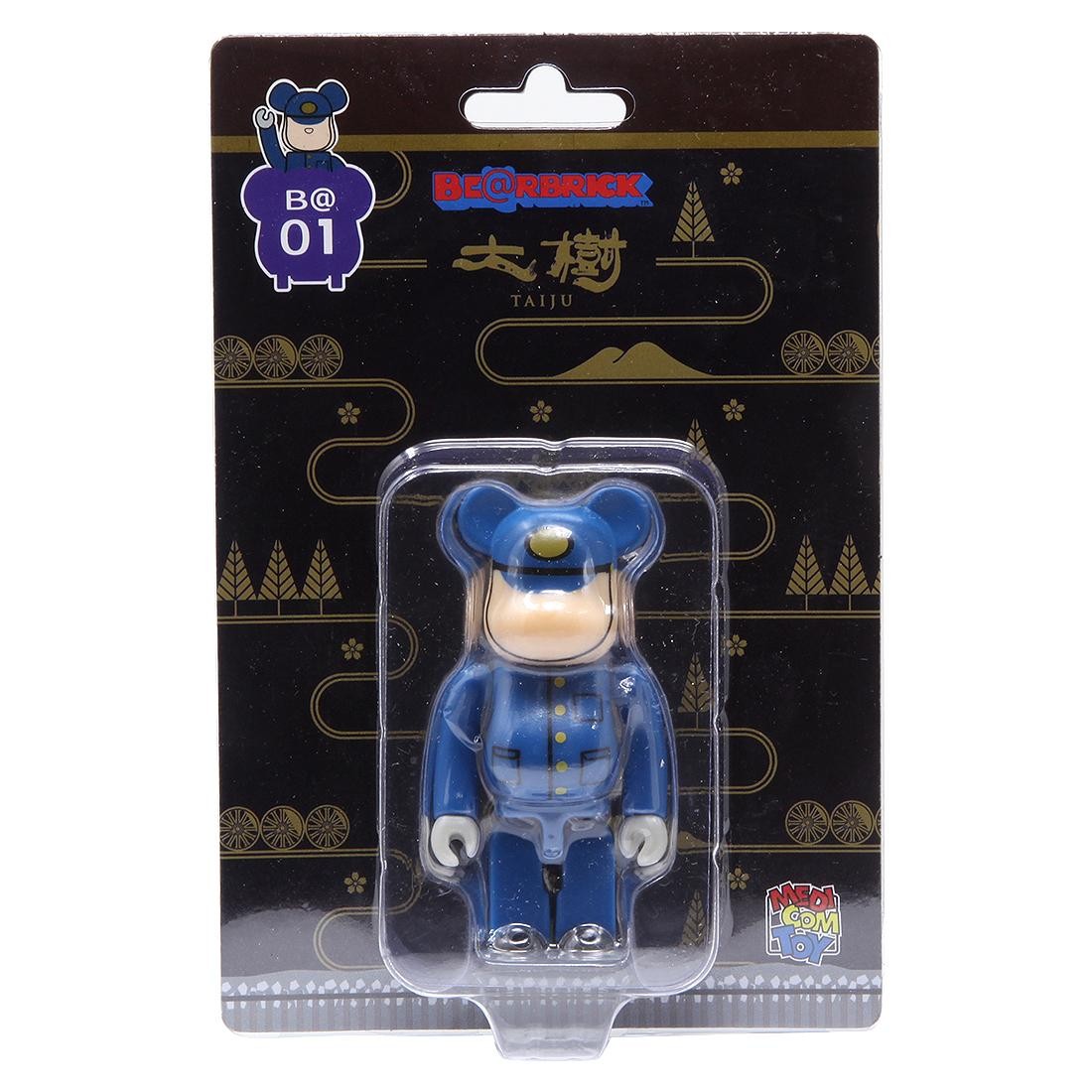 Medicom Tobu Railway SL Taiju Engineer 100% Bearbrick Figure (blue)