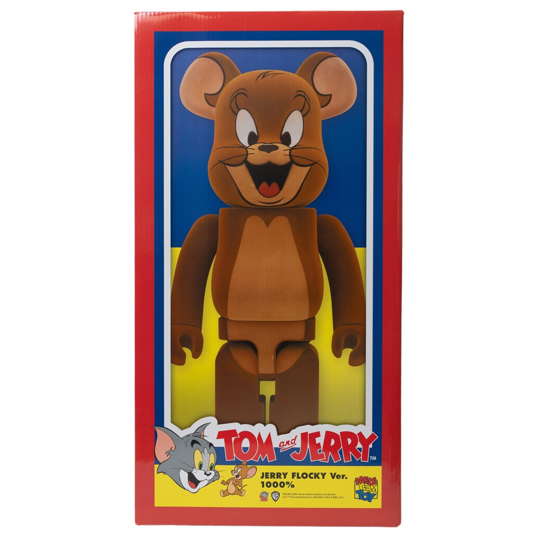 Medicom Tom and Jerry - Jerry Flocky 1000% Bearbrick Figure (brown)
