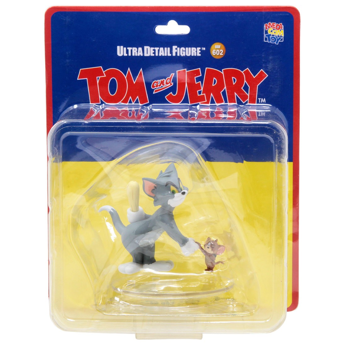 Medicom UDF Tom And Jerry - Tom With Club And Jerry With Bomb Figures (gray / brown)
