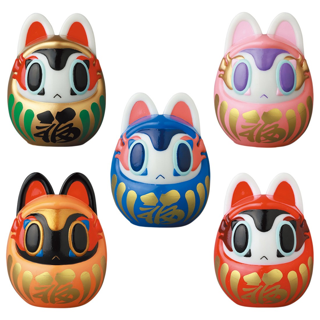 Medicom VAG Vinyl Artist Gacha Box Series 27 By Teresa Chiba Inuhariko Daruma Figure - 1 Blind Box