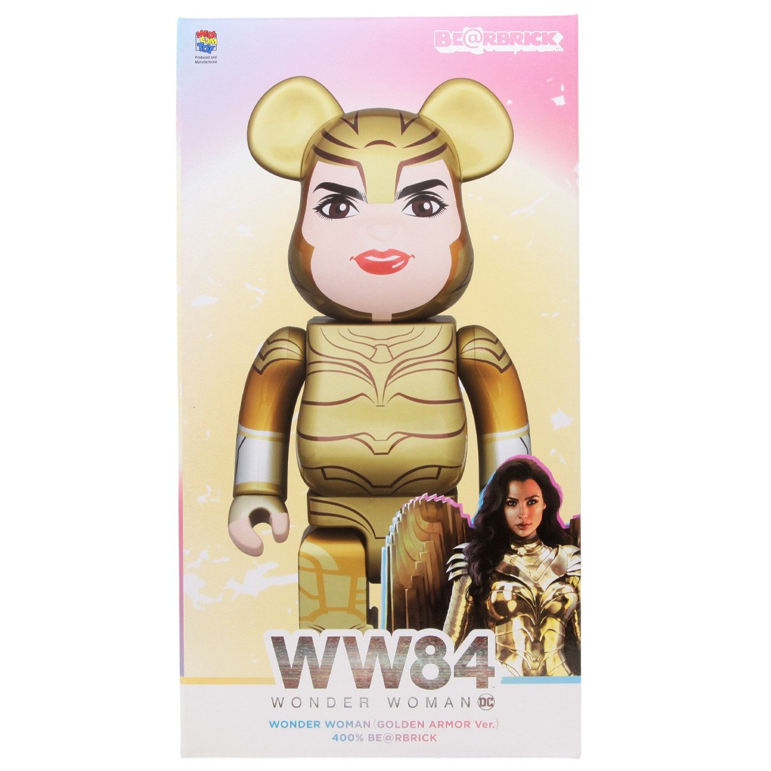 Medicom DC Wonder Woman Golden Armor 400% Bearbrick Figure (gold)