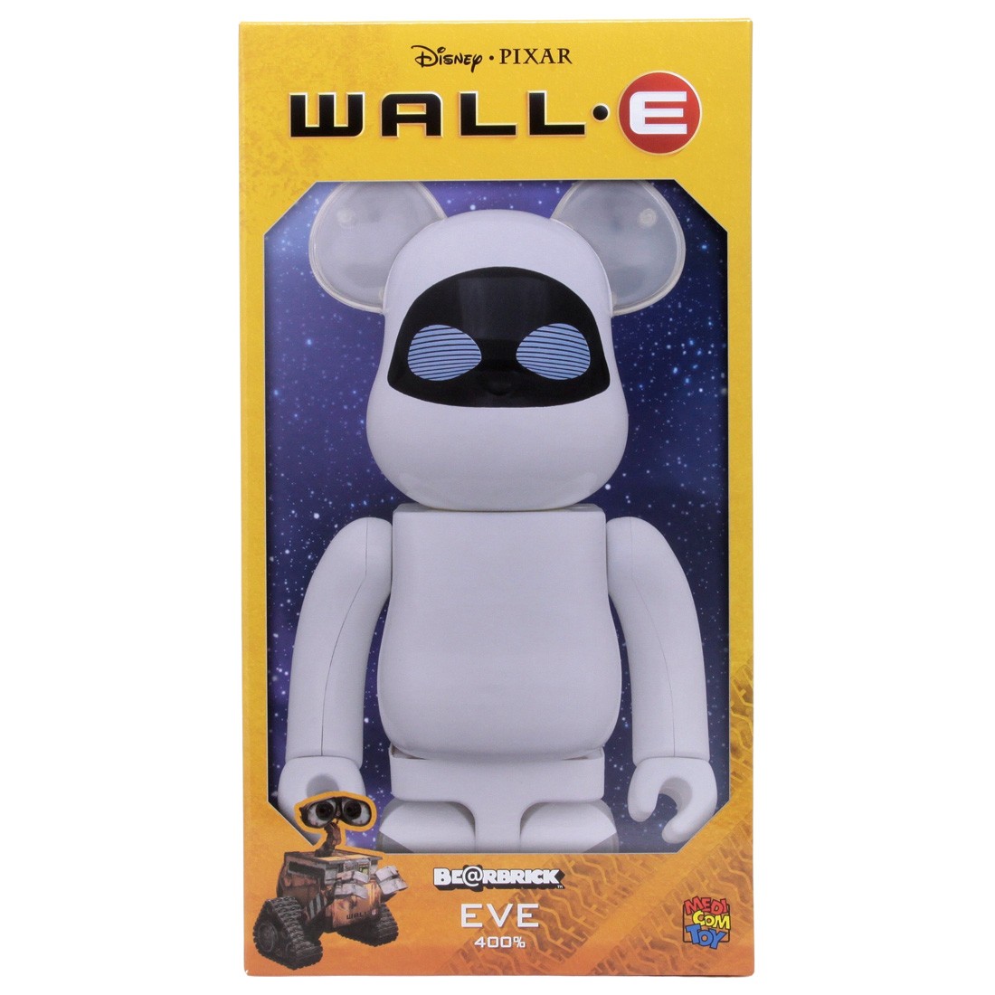 Medicom Disney Pixar Wall-E - Eve 400% Bearbrick Figure (white)