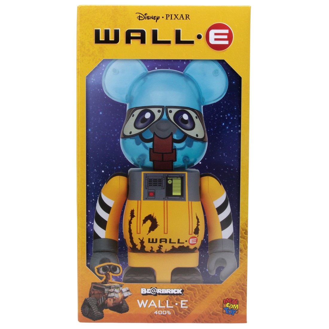 Medicom Disney Pixar Wall-E - Wall-E 400% Bearbrick Figure (yellow)