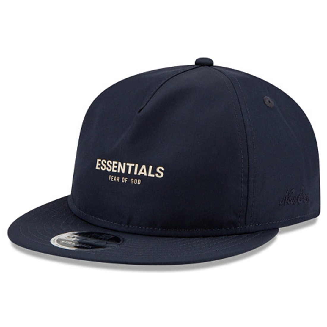 New Era x Fear of God Essentials A-Frame RC 9fifty Velcro Strap Cap (navy)