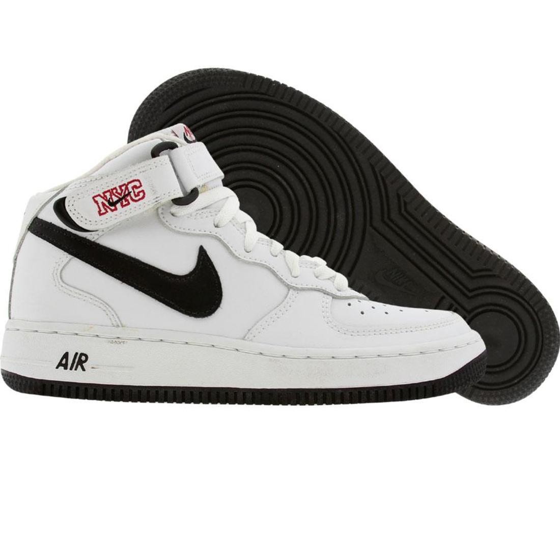 Nike Big Kids Air Force 1 Mid Euro NYC Edition (white / black)