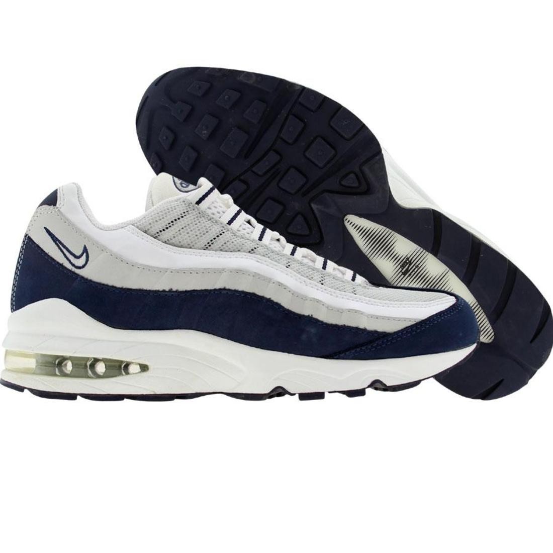 Nike Big Kids Air Max 95 (white / white / midnight navy)