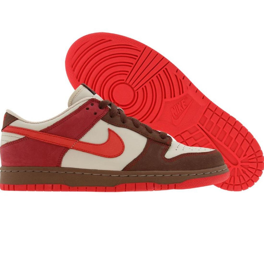 Nike Women Dunk Low (birch / atomic red / lt chocolate)