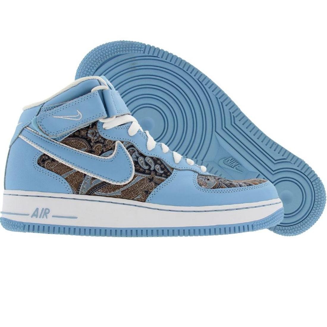 Nike Womens Air Force 1 Mid (skyline blue / grey / white)