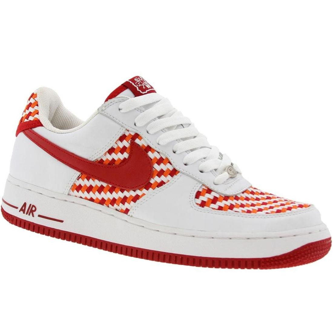 Nike Men Air Force 1 Low Premium (white / red / orange)