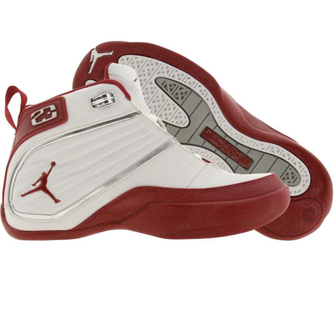 Nike Big Kids Jumpman ProStatus (white / red / silver)