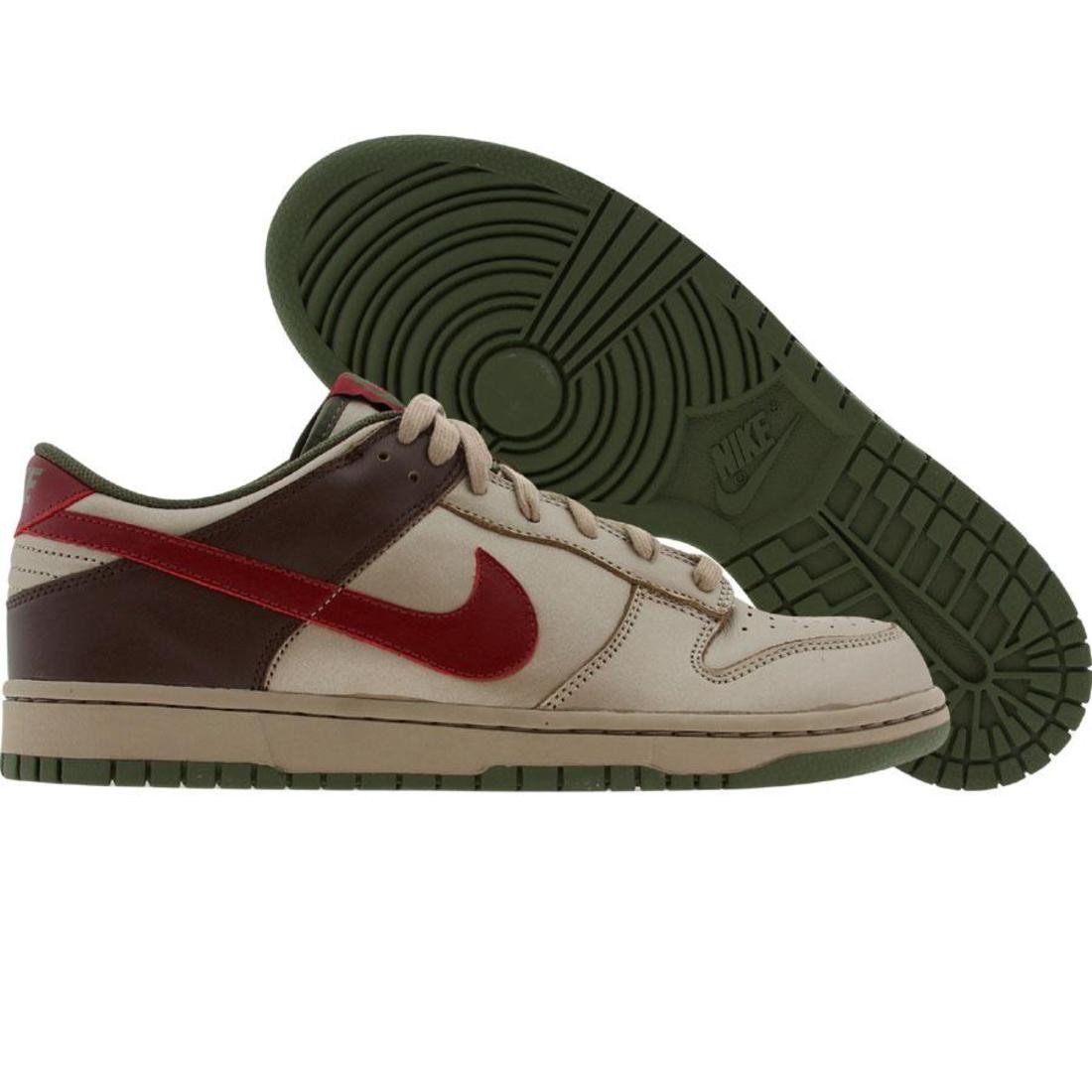Nike Women Dunk Low (metallic zinc / team red / baroque brown / army olive)