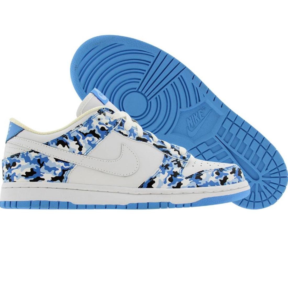 Nike Women Dunk Low (white / white / university blue / ice blue)