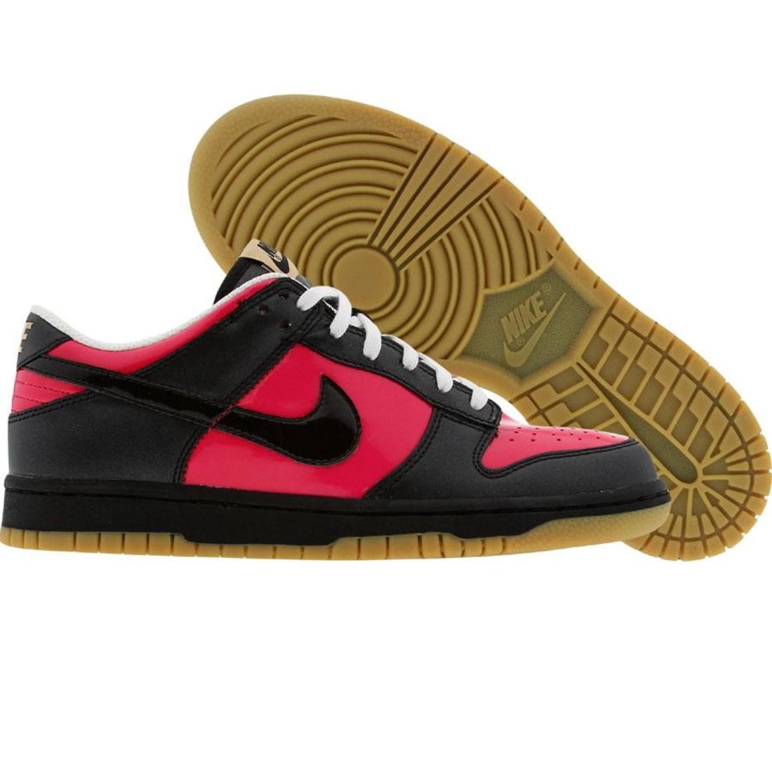 Nike Womens Dunk Low (cerise / black / white / gum yellow)