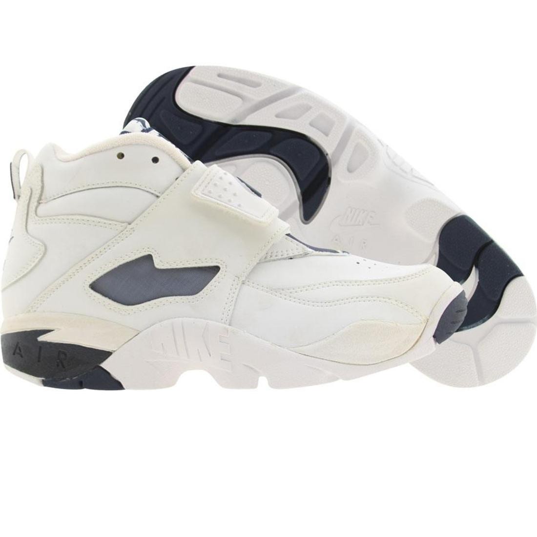 Nike Big Kids Air Diamond Turf (white / navy)