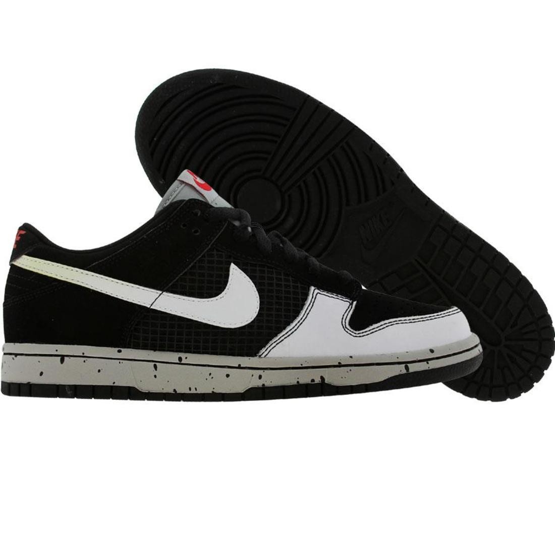 Nike  Dunk Low CL Jordan Big Kids  Retro 4 (black / white / granite)