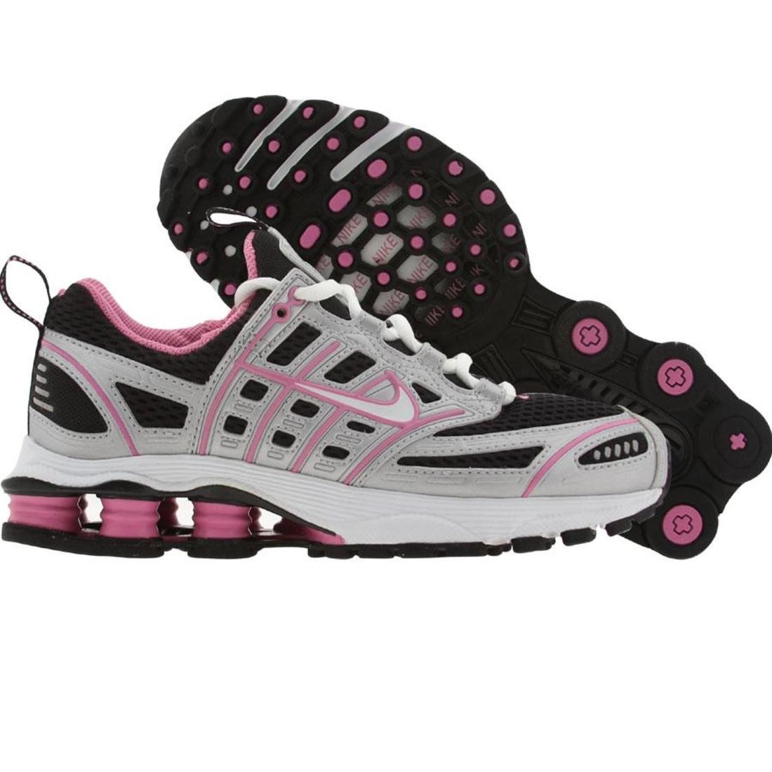Nike Big Kids Shox 2:40 (black / white / coton candy / met silver)