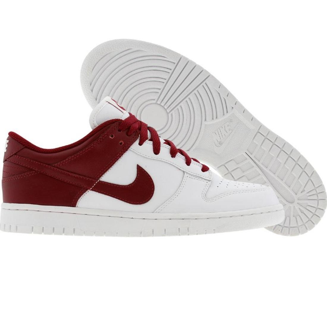 Nike Dunk Low Leather (white / team red)